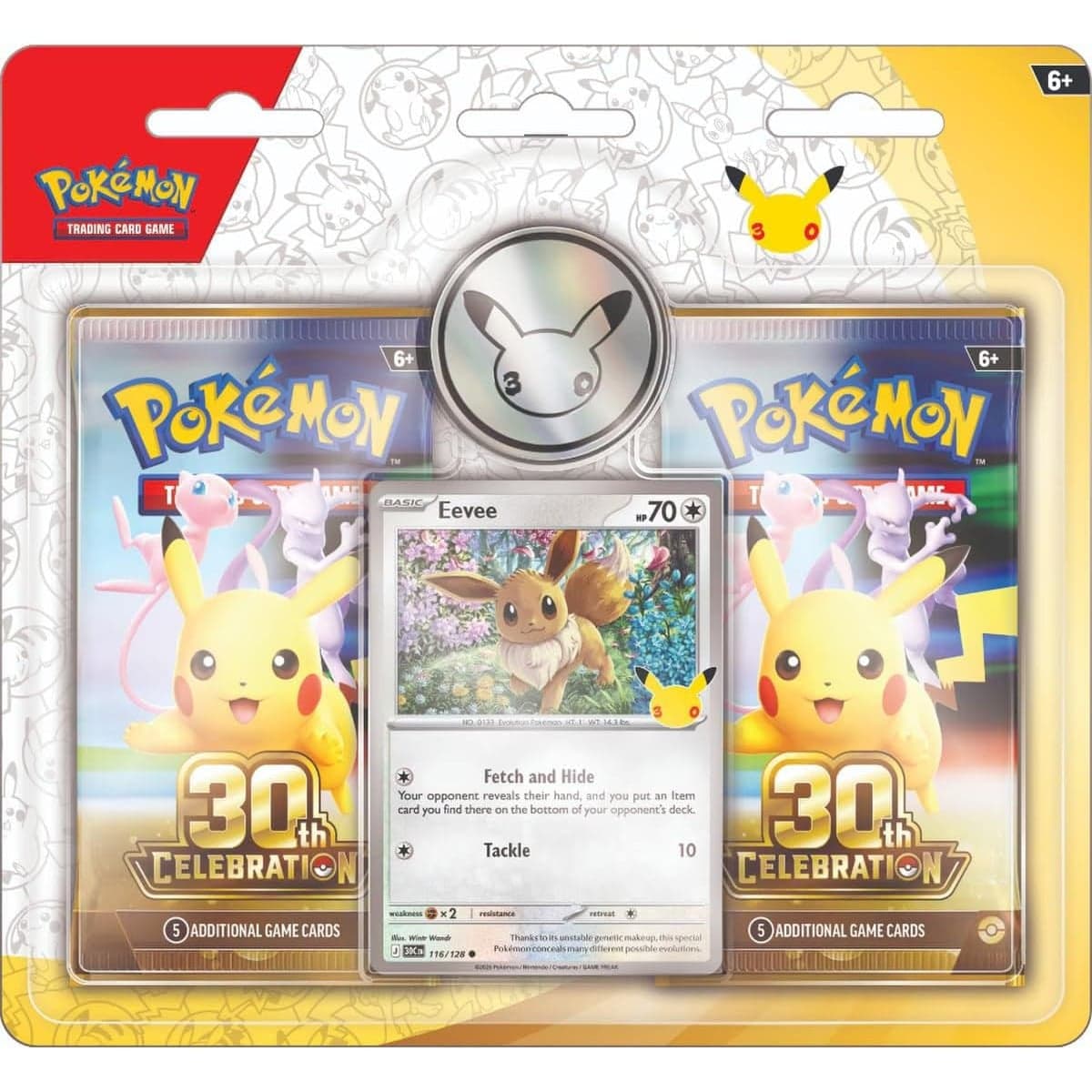 Pokemon TCG 30th Celebration Double Pack Blister Unisex, 6-8 Years
