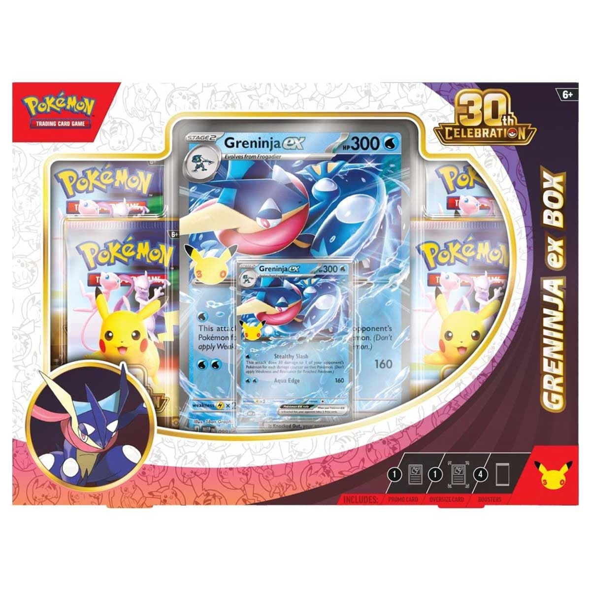 Pokemon TCG 30th Celebration Greninja Ex Box Unisex, 6-8 Years
