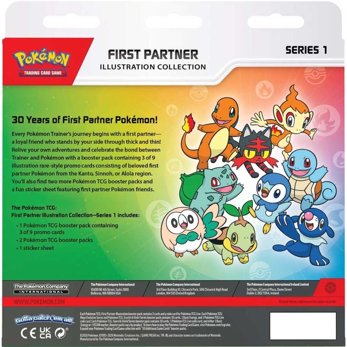 Pokemon TCG First Partner Booster Collection Unisex, 6-8 Years