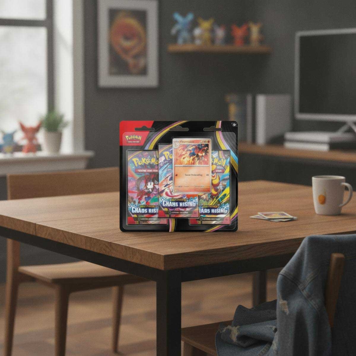 بوكيمون TCG ME04 كايوس رايزينج حزمة بليستر للجنسين، 6-8 سنوات