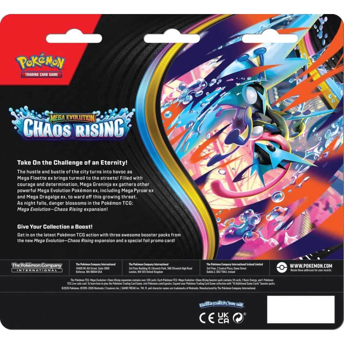 Pokemon TCG ME04 Chaos Rising Blister Pack Unisex, 6-8 Years