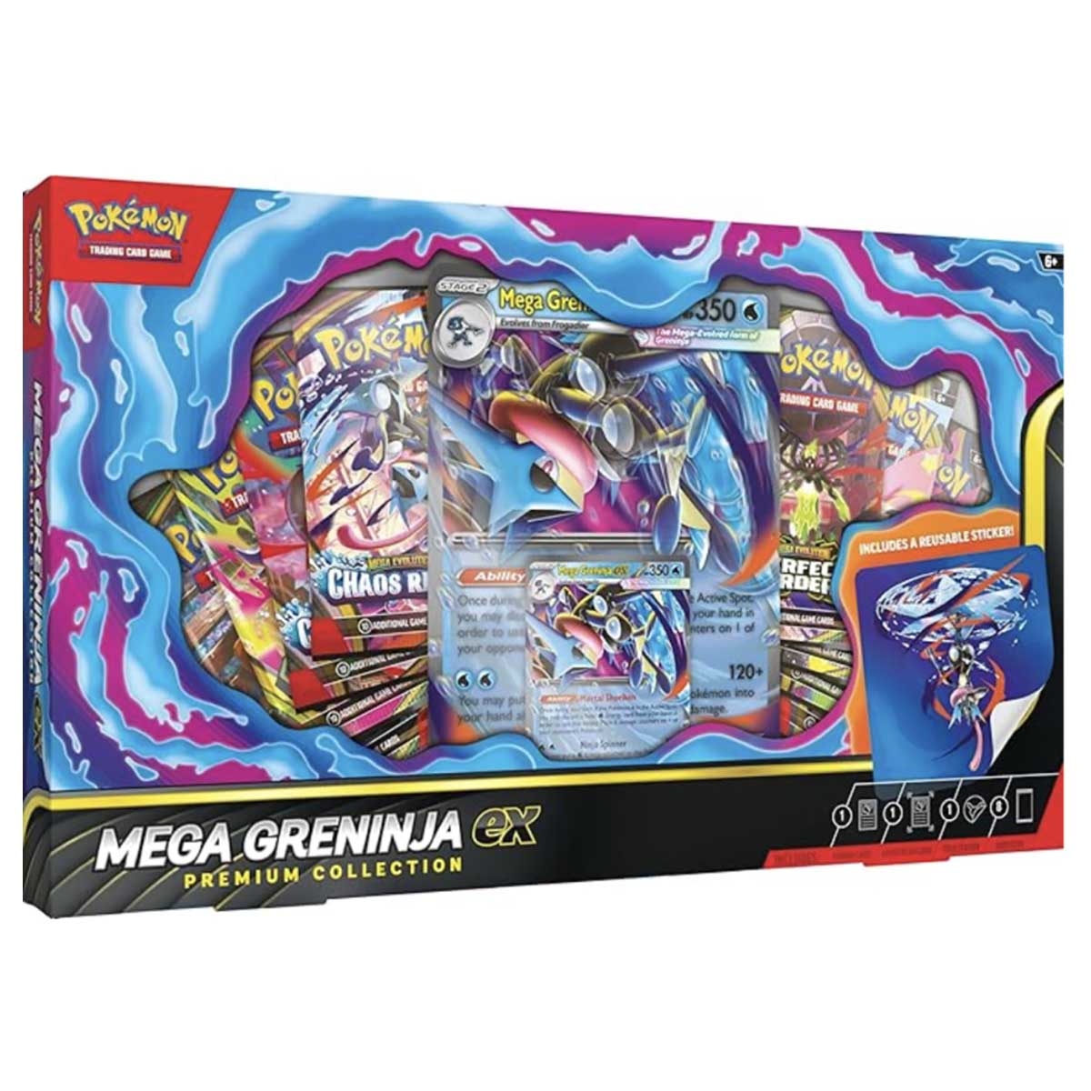 Pokemon TCG Mega Greninja Ex Premium Collection Trading Cards Unisex, 6 - 8 Years