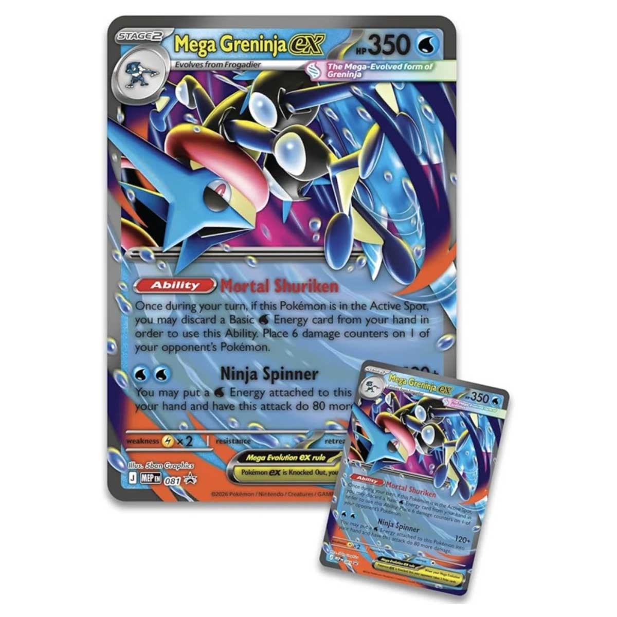 Pokemon TCG Mega Greninja Ex Premium Collection Trading Cards Unisex, 6 - 8 Years