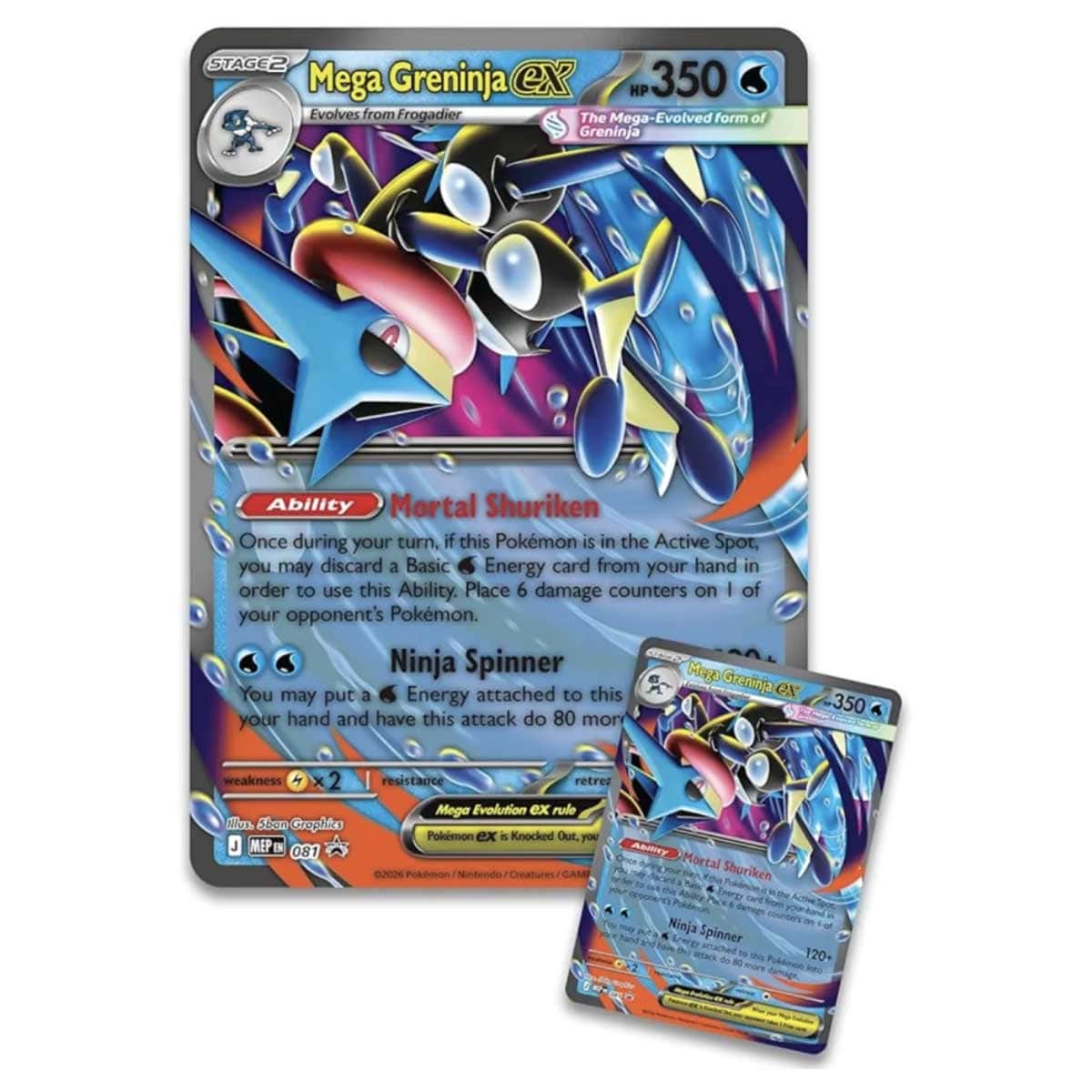 Pokemon TCG Mega Greninja Ex Premium Collection Trading Cards Unisex, 6 - 8 Years