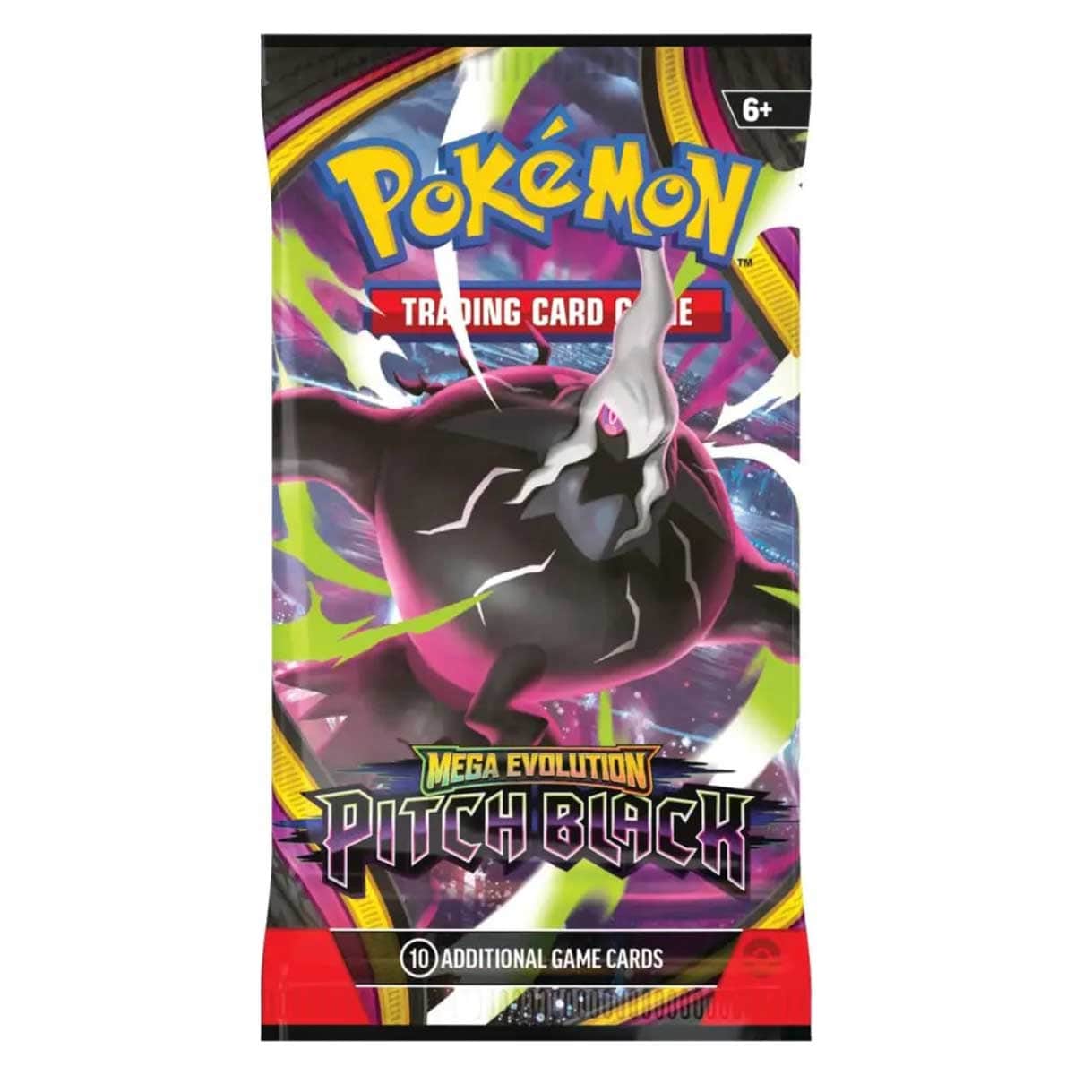 Pokemon TCG Mega Evolution Pitch Black 3 Booster Pack Blister, 6-8 Years
