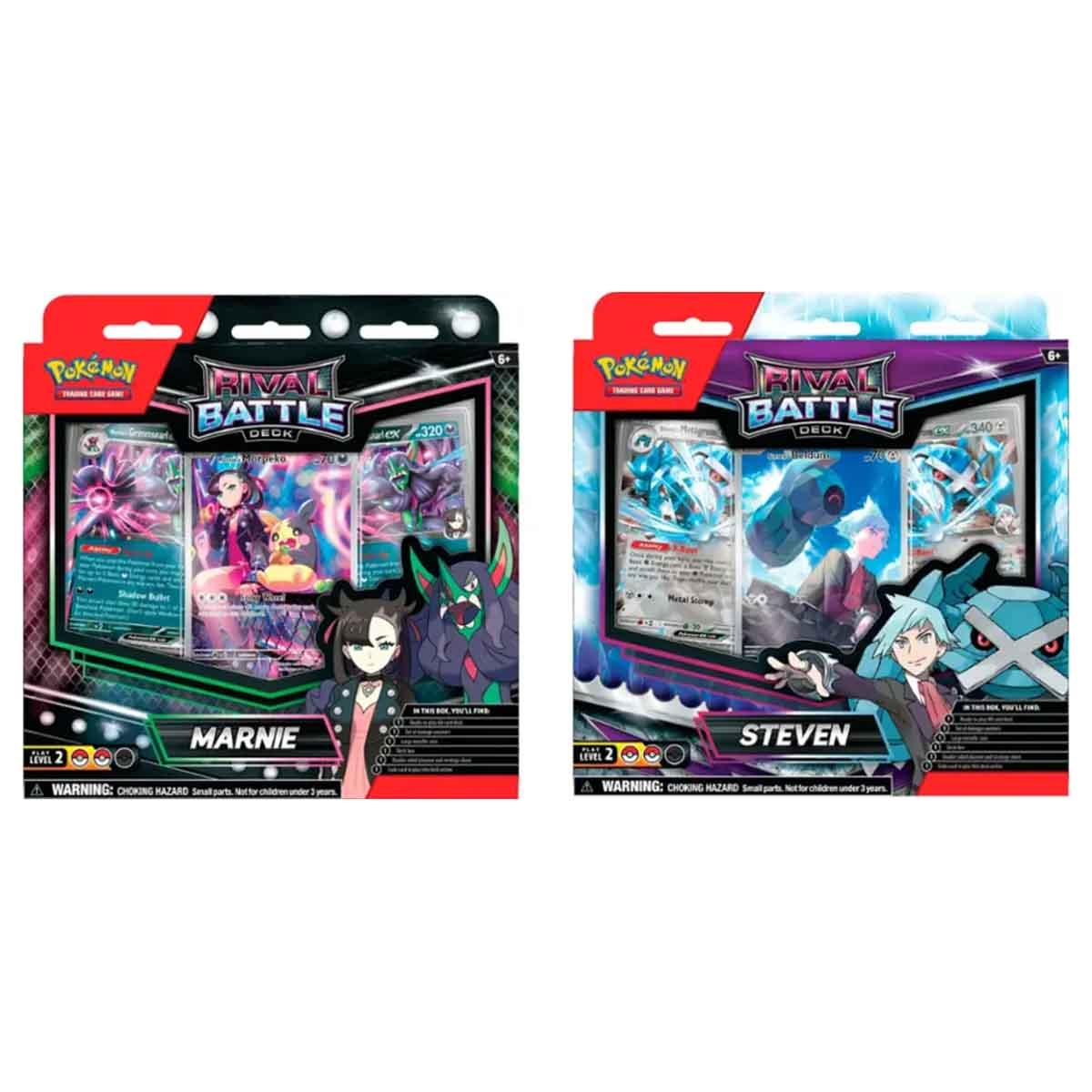 بوكيمون تي سي جي ريفالز باتل ديك لعبة بطاقات تداول متنوعة للجنسين، من عمر 5-7 سنوات
