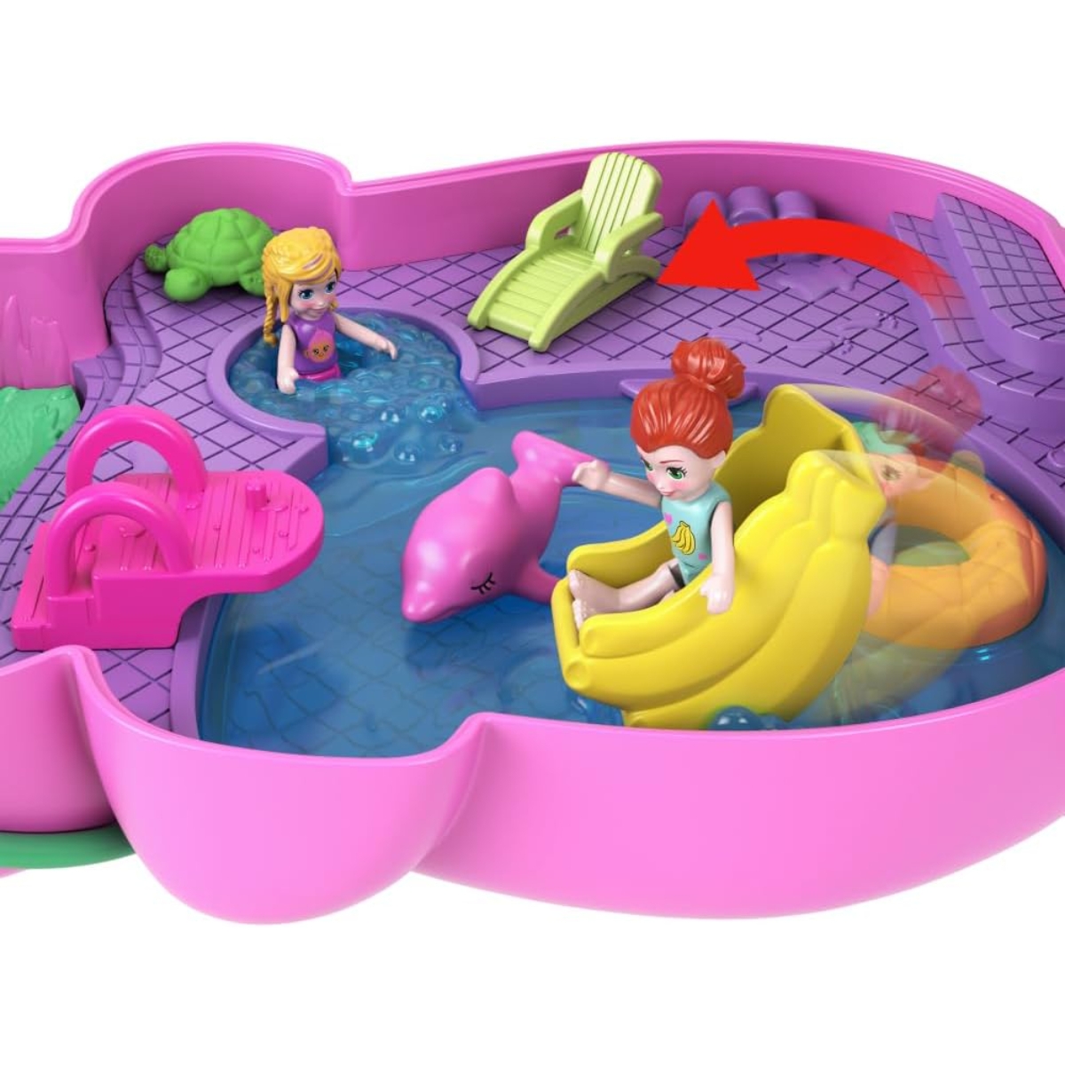 Polly Pocket Momma Monkey & Baby Playset Girls, 5-7 Years