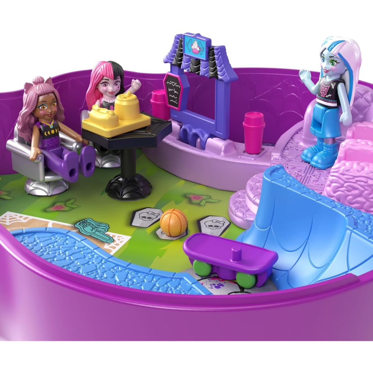Polly Pocket Monster High Partnership Compact Playset Girls, 5-7 Years