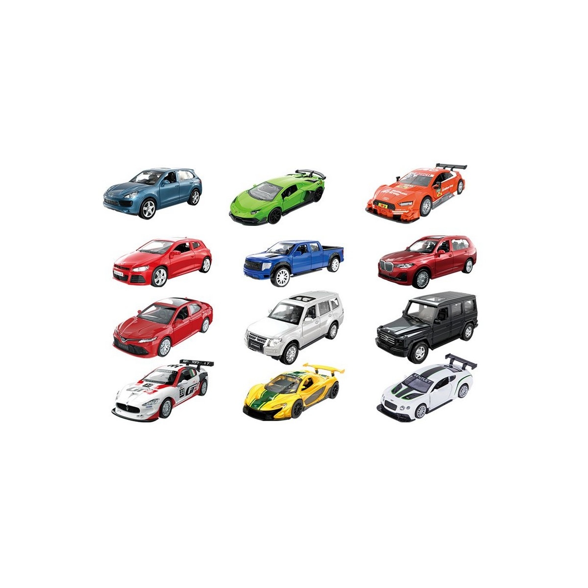 باور جوي مقياس 1:43 فـروم فـروم مجموعة سيارات معدنية مرخّصة 3 في 1 للأولاد، عمر 3-4 سنوات