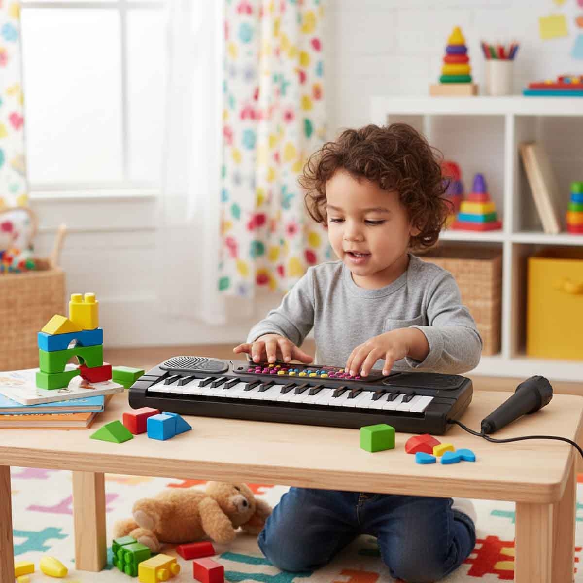 Power Joy 37-Key Music Keyboard Unisex, 3-4 Years