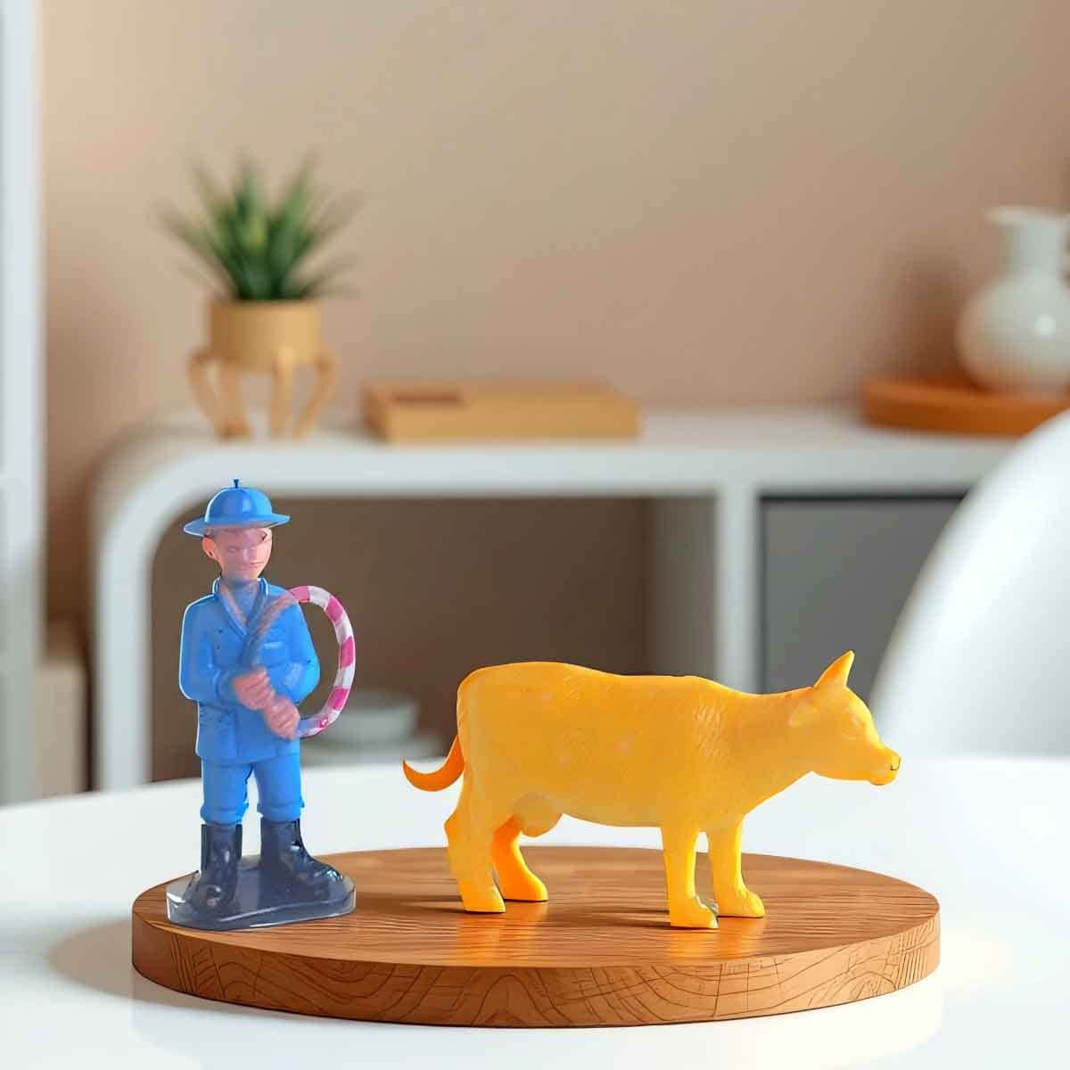 Power Joy Animal Worldz Assorted Farm Animal Figure Unisex, 3-4 Years, Pack of 6