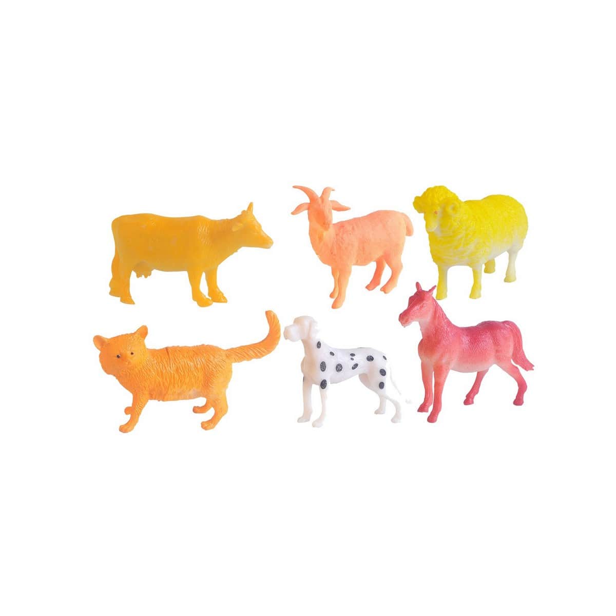 Power Joy Animal Worldz Assorted Farm Animal Figure Unisex, 3-4 Years, Pack of 6