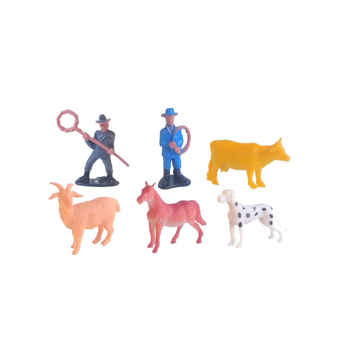 Power Joy Animal Worldz Assorted Farm Animal Figure Unisex, 3-4 Years, Pack of 6