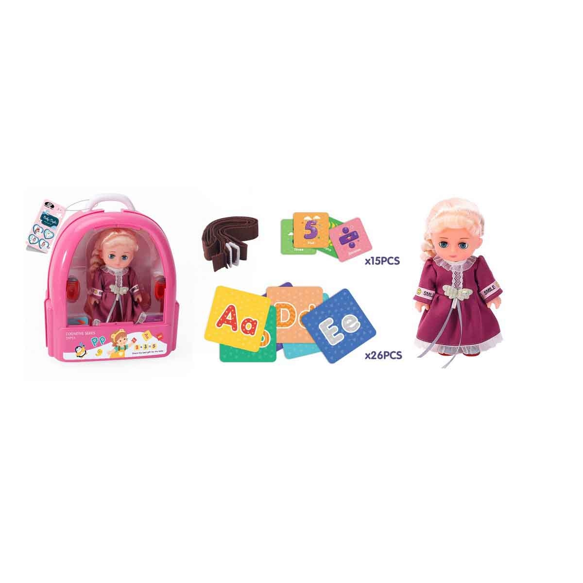 باور جوي 7.5 انش بيبي كايلا مجموعة دمى مع حقيبة ظهر متنوعة للبنات، عمر 3-4 سنوات