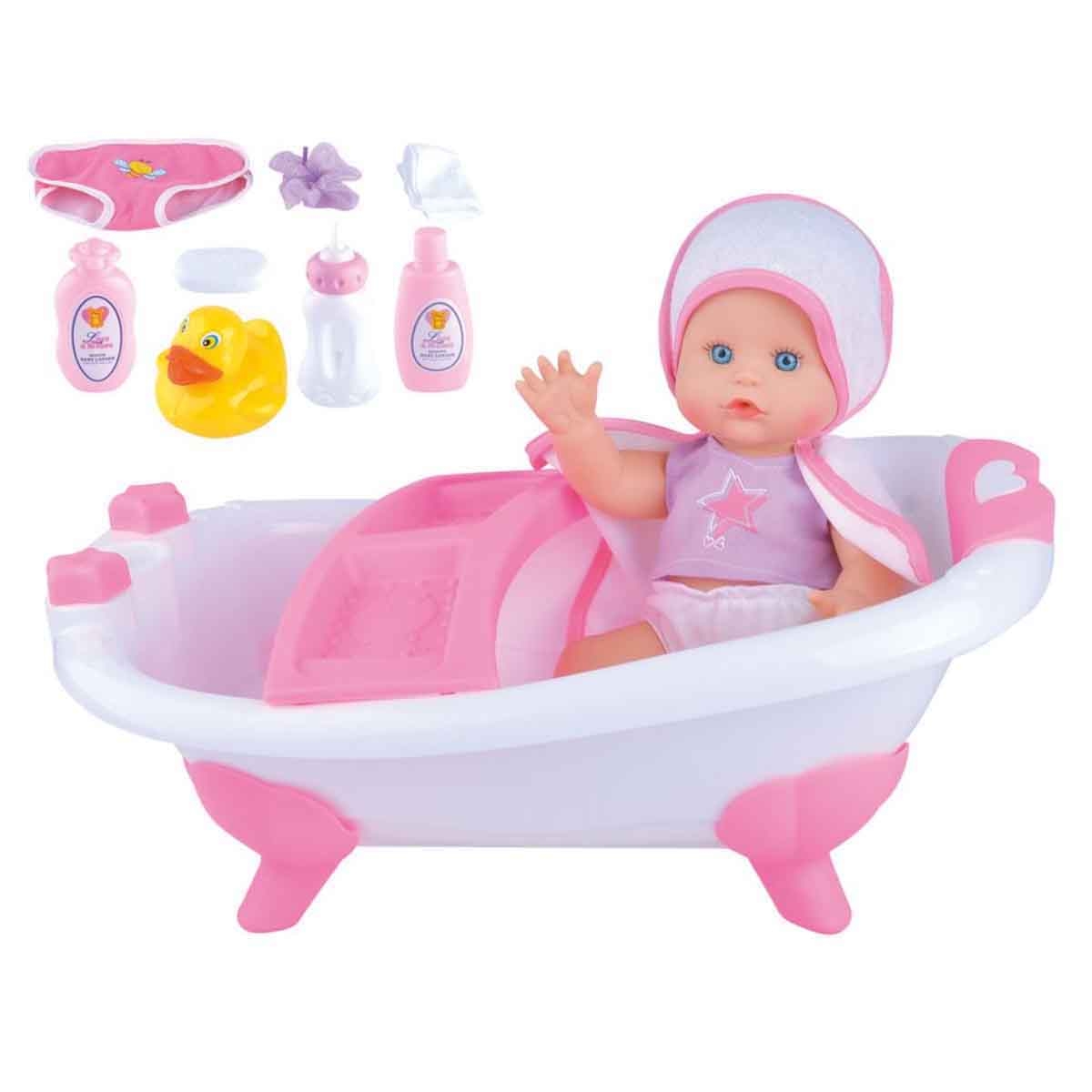 Power Joy 14" Baby Cayla Bath Tube Set Girls, 3-4 Years