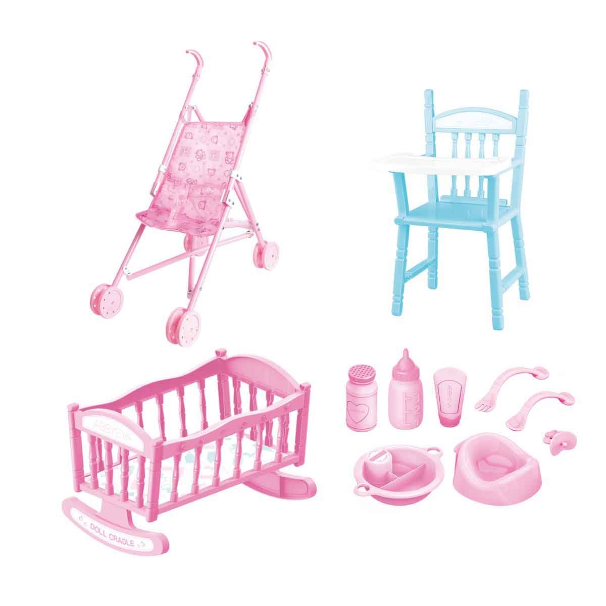 باور جوي 30 سم بيبي كايلا ميجا باك مجموعة دمى متنوعة للبنات، عمر 3-4 سنوات