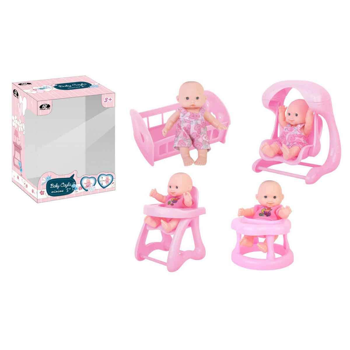 Power Joy 5" Baby Cayla Minime Assorted Doll Girls, 3-4 Years