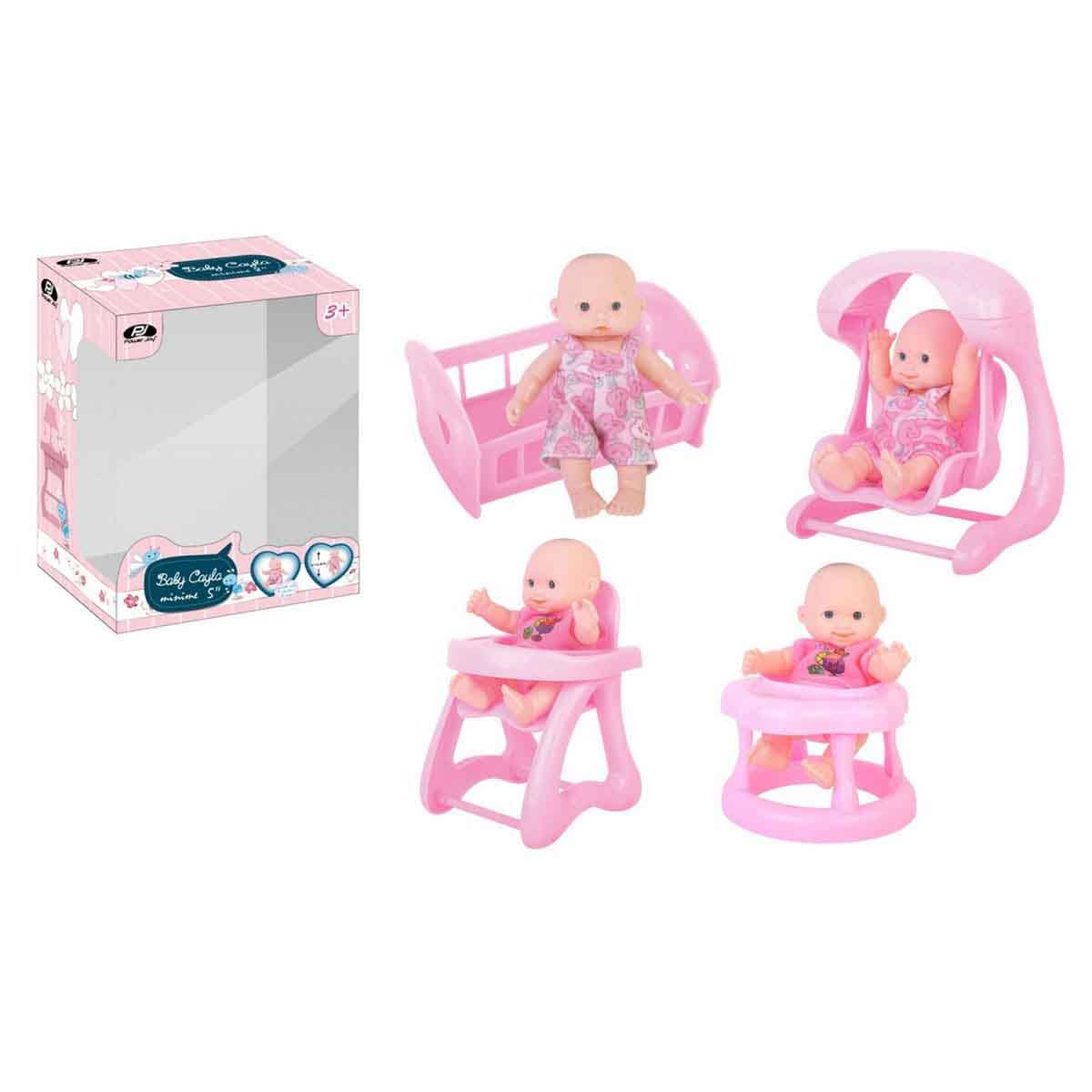 Power Joy 5" Baby Cayla Minime Assorted Doll Girls, 3-4 Years