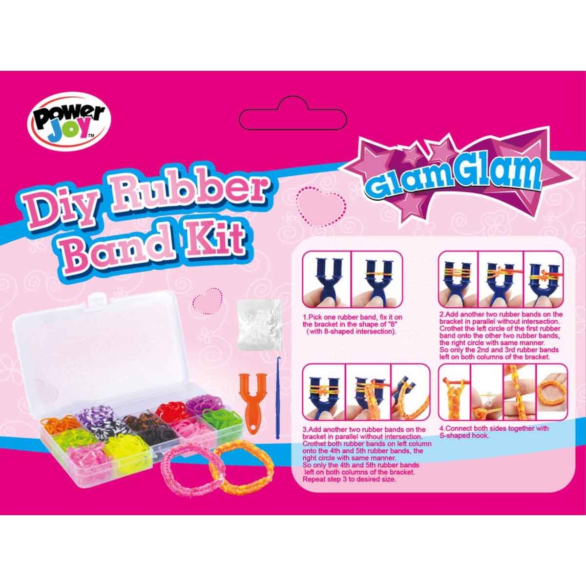 باور جوي طقم غلامغلام 15 ربطة مطاطية للجنسين، 3-4 سنوات