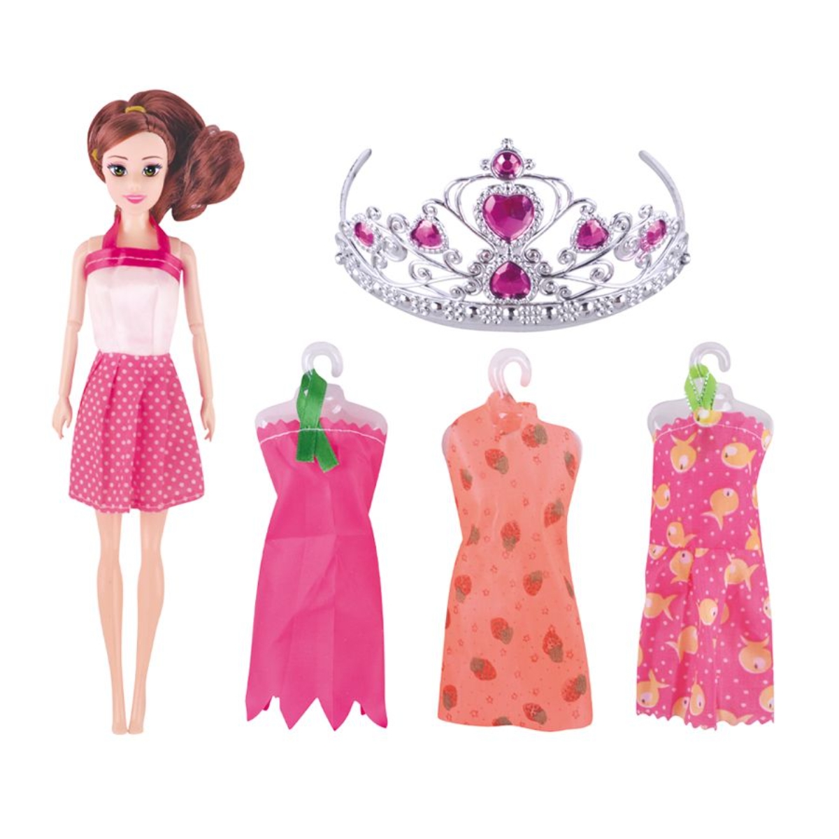 Power Joy Happy Princess Leila Assorted Fashion Doll Set Girls, 3-4 Years
