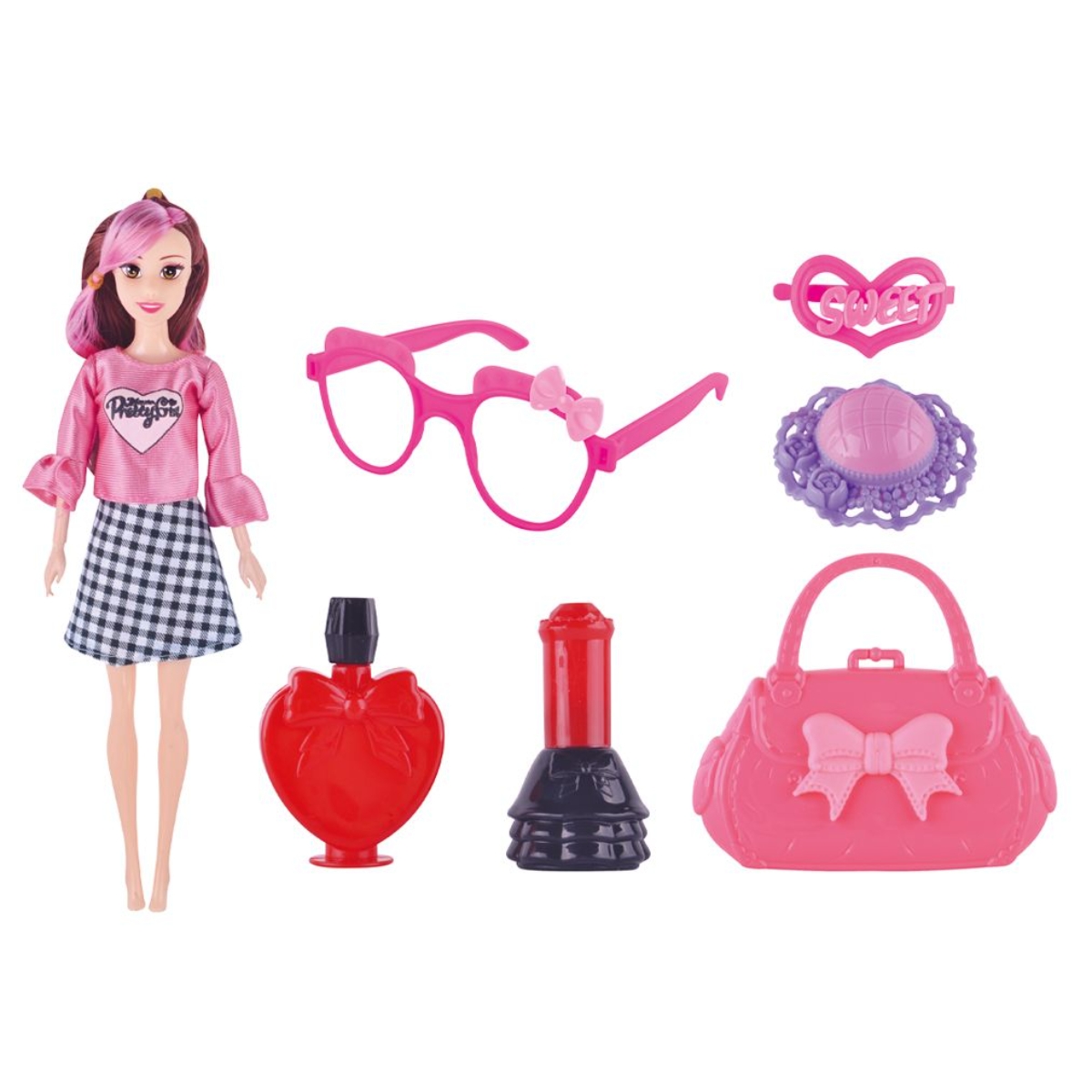 Power Joy Happy Princess Leila Assorted Fashion Doll Set Girls, 3-4 Years