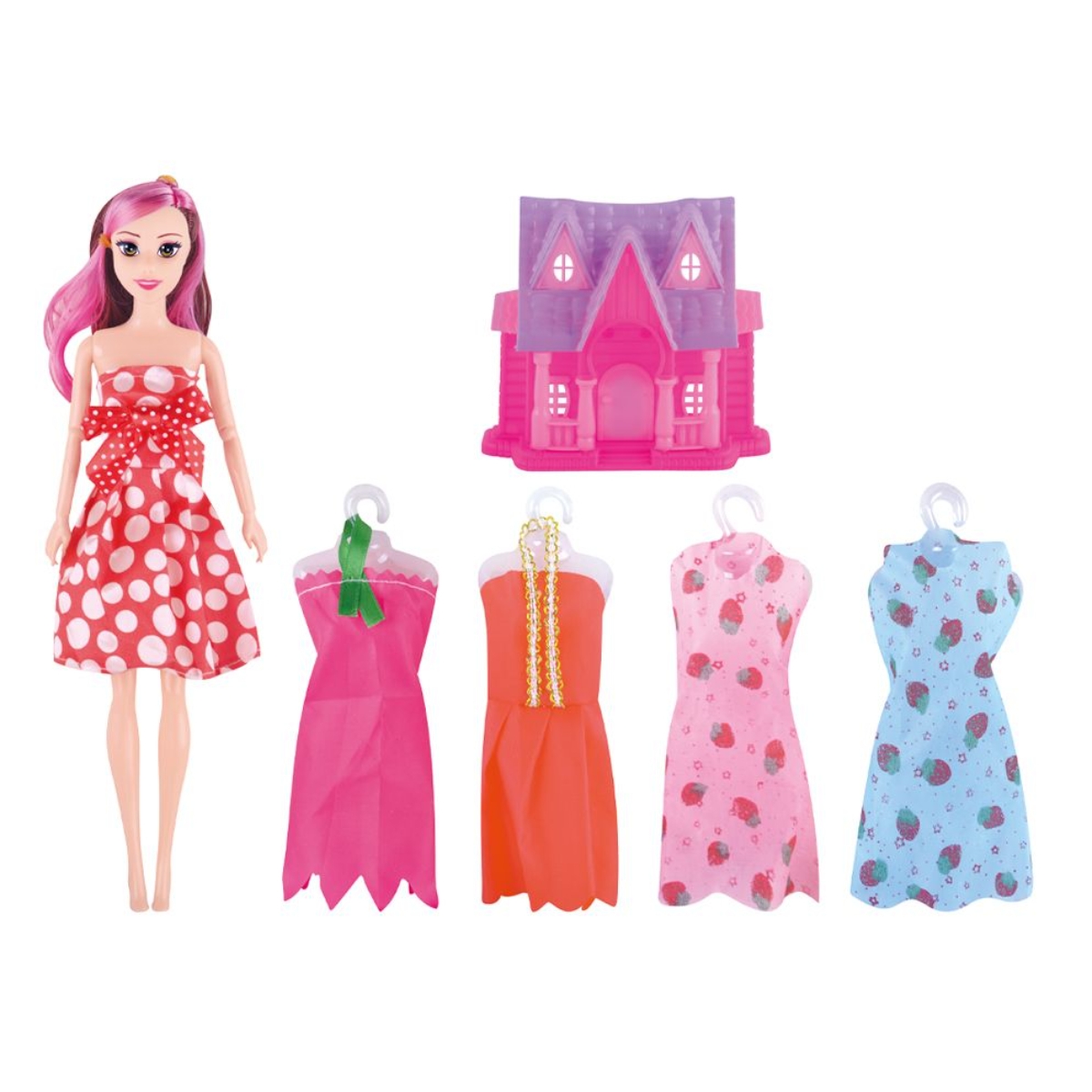 Power Joy Happy Princess Leila Assorted Fashion Doll Set Girls, 3-4 Years