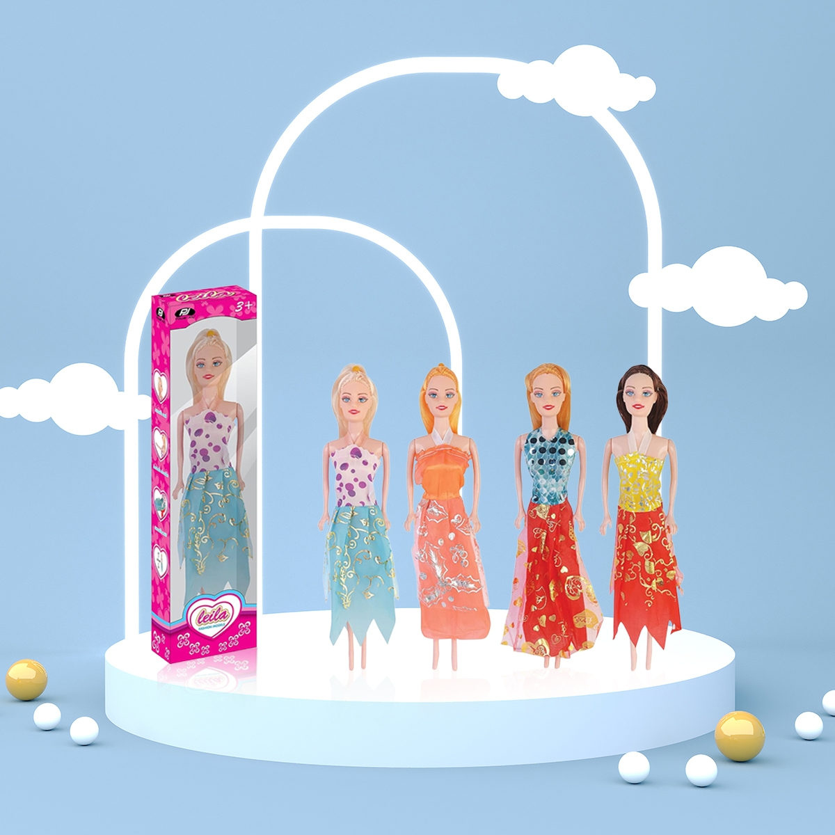 Power Joy Leila Assorted Fashion Doll Girls, 3-4 Years