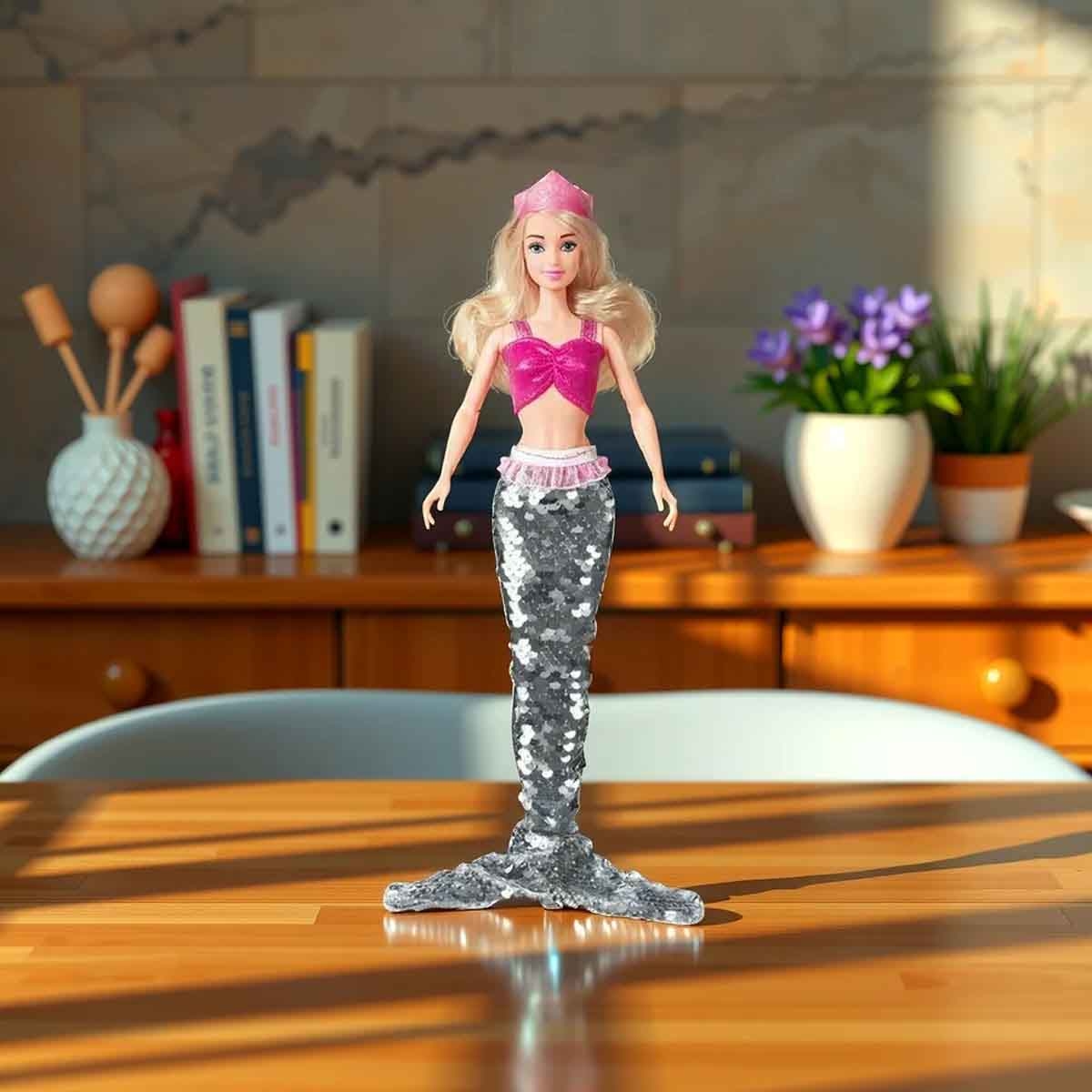 باور جوي ليلى دمية حورية بحر قابلة للقلب 35 سم للبنات، عمر 3-4 سنوات