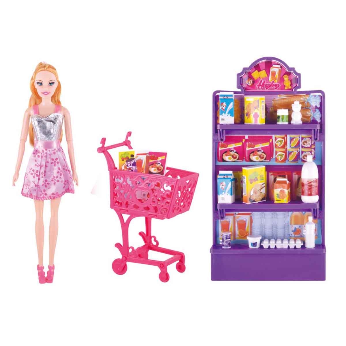 باور جوي متجر بقالة ليلى 12 إنش 17 قطعة للبنات، 3-4 سنوات