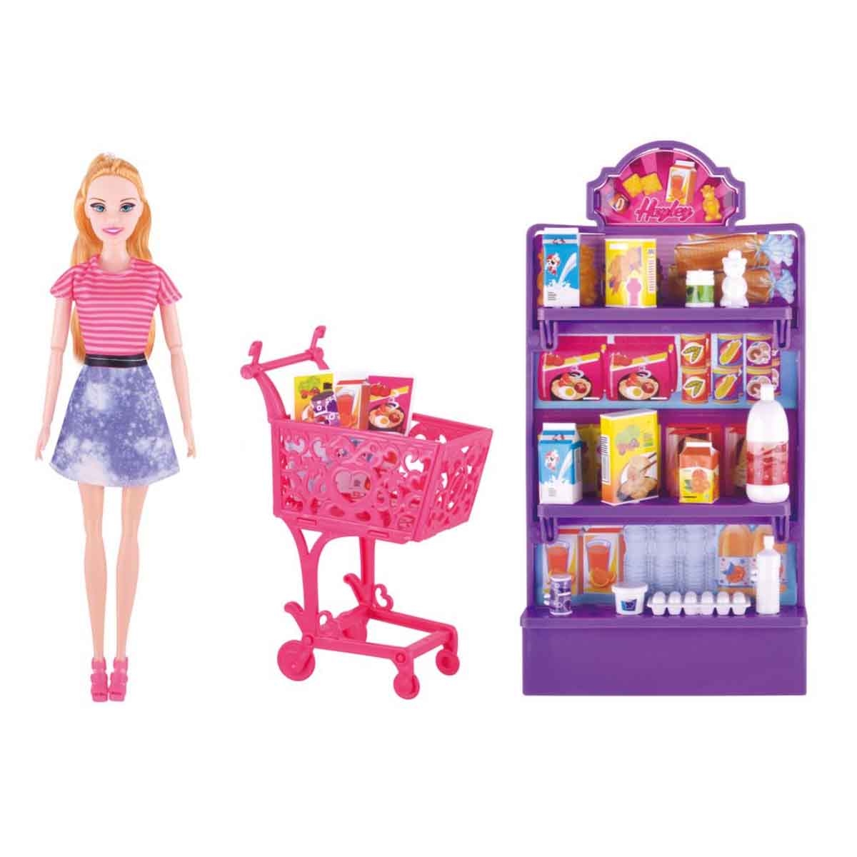 باور جوي متجر بقالة ليلى 12 إنش 17 قطعة للبنات، 3-4 سنوات