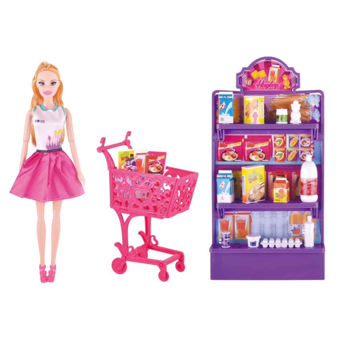 باور جوي متجر بقالة ليلى 12 إنش 17 قطعة للبنات، 3-4 سنوات