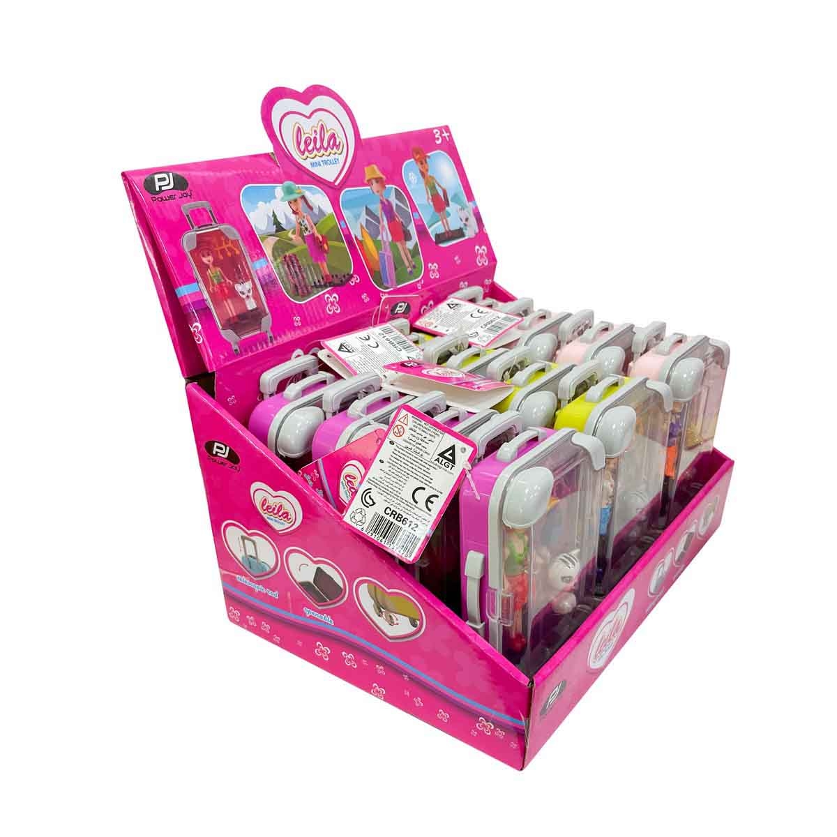Power Joy Leila Assorted Mini Trolley with Doll Set Girls, 3-4 Years