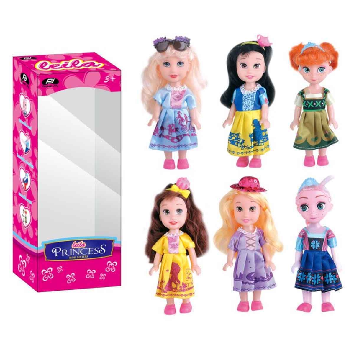 باور جوي 4 دمى أخوات ليلى الأميرات منوع للبنات، 3-4 سنوات