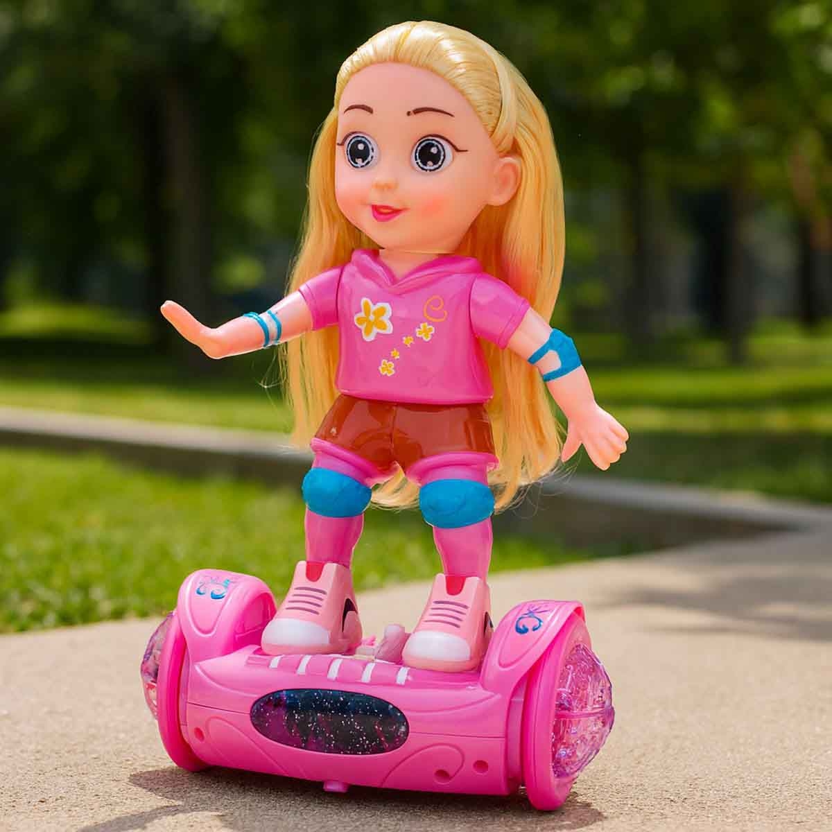 Power Joy 11" Leila Scooter Doll with Light & Music Girls, 3-4 Years