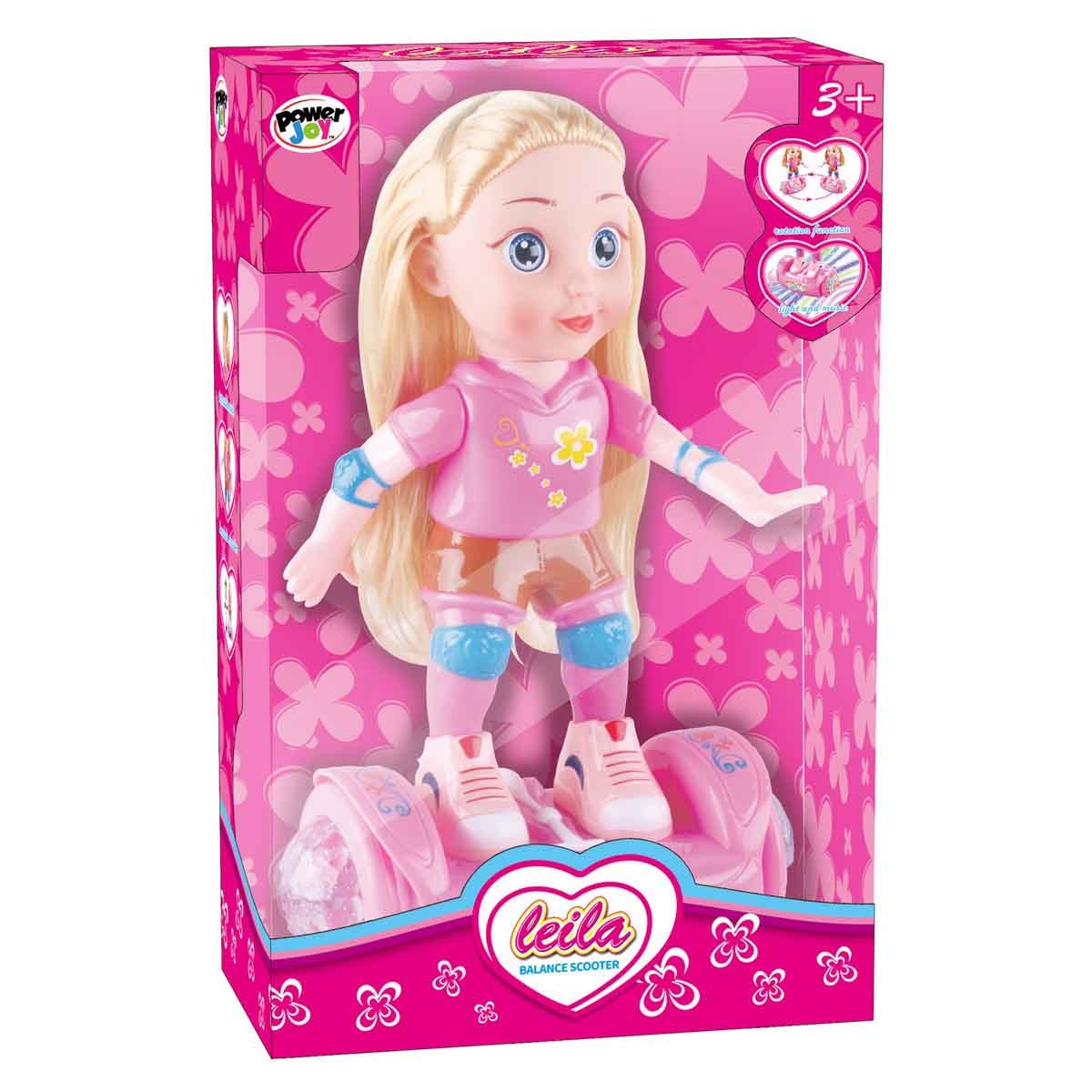 Power Joy 11" Leila Scooter Doll with Light & Music Girls, 3-4 Years