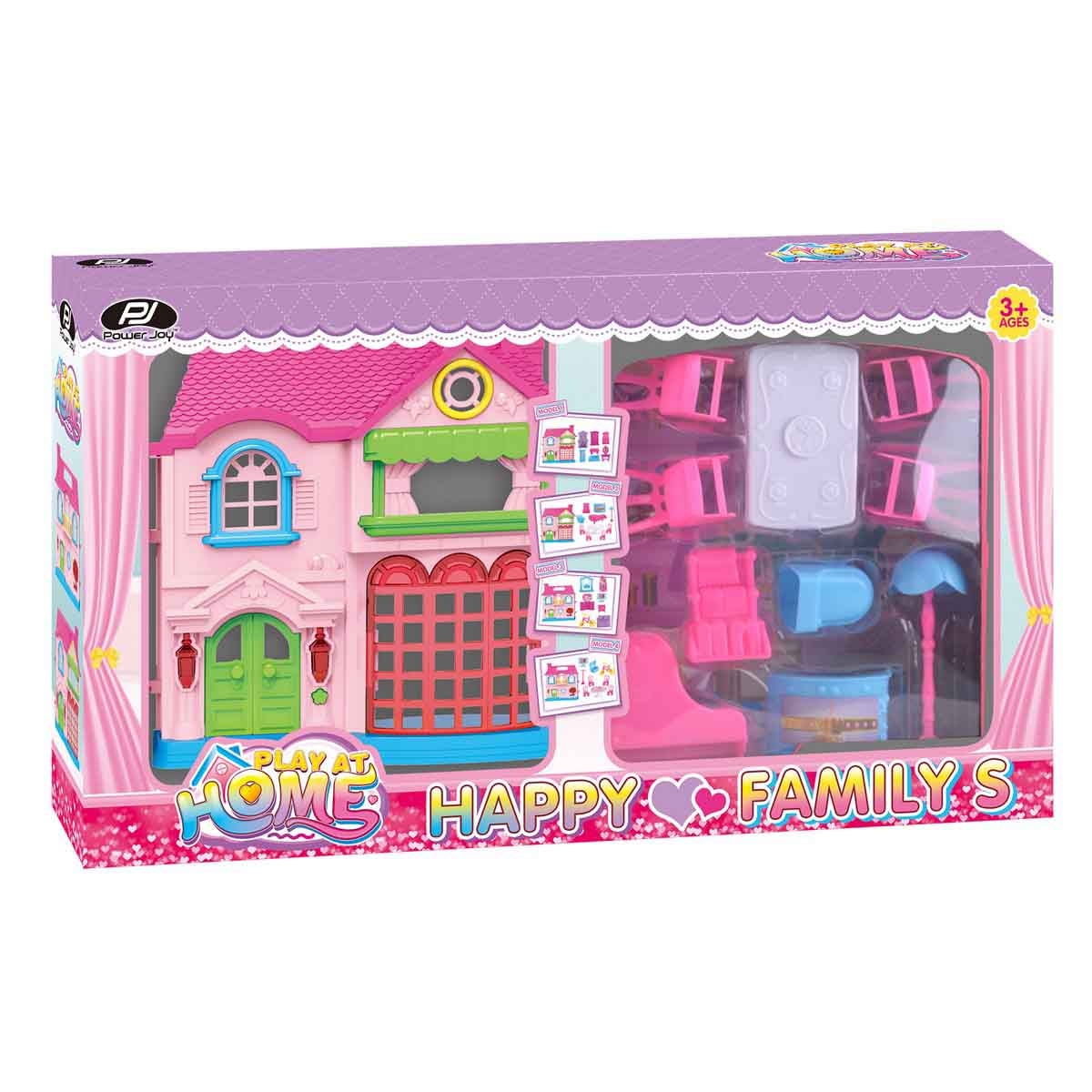 باور جوي هابي فاميلي بيت لعب متنوع للبنات، عمر 3-4 سنوات