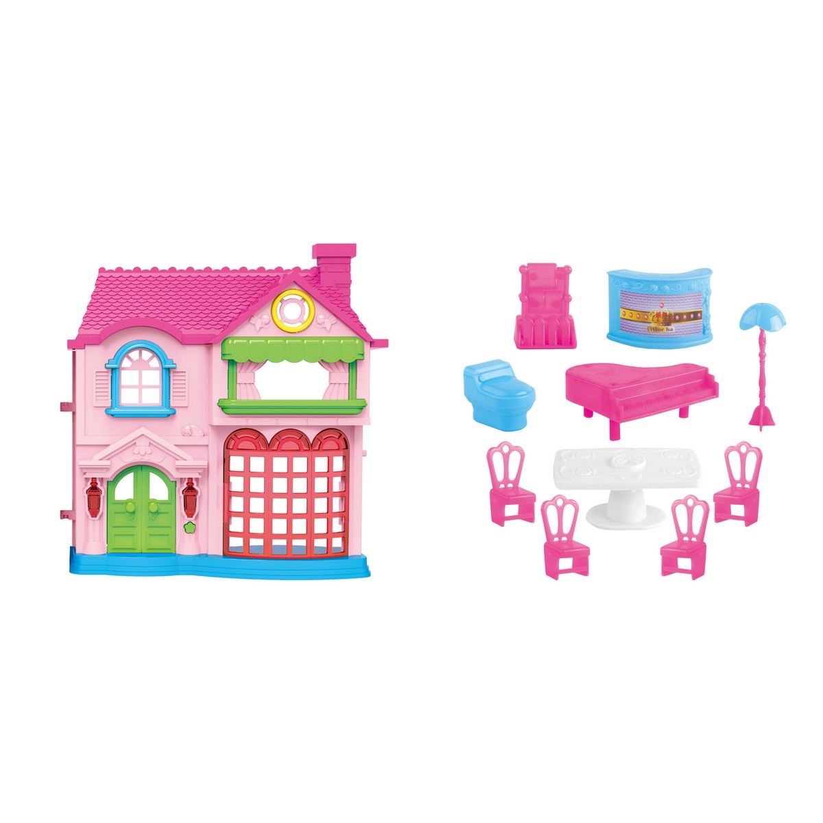 باور جوي هابي فاميلي بيت لعب متنوع للبنات، عمر 3-4 سنوات