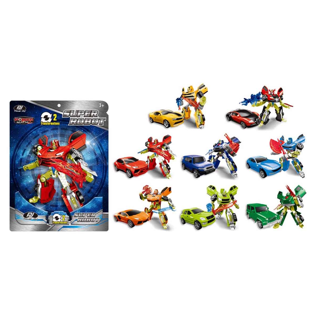 Power Joy Power Mach Super Robot Assorted Action Figure Boys, 3-4 Years
