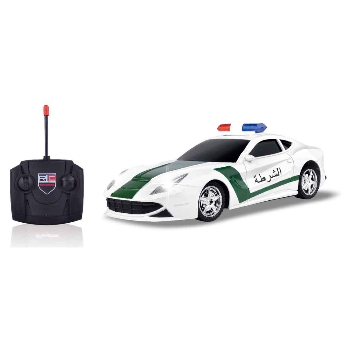 Power Joy 1:18 Remote Control Fast Battery Operated Police Car Unisex, 5-7 Years
