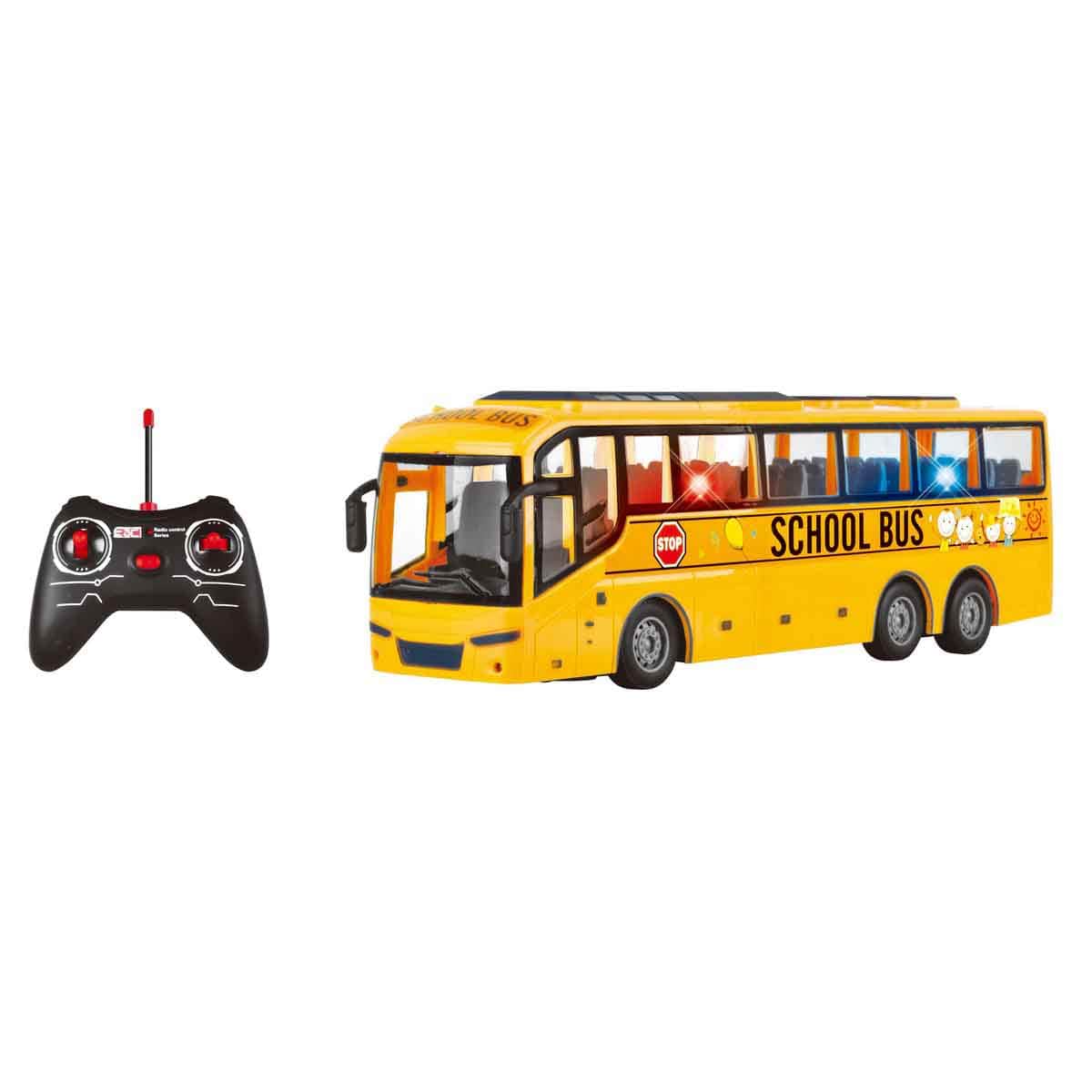 Power Joy 1:16 Remote Control School Bus with Lights Boys, 3-4 Years