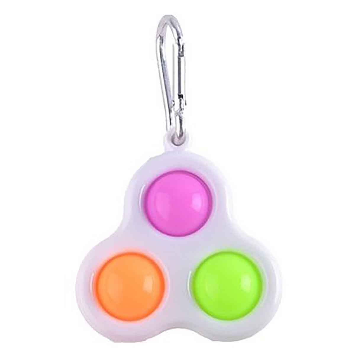 Power Joy Sensory Toy Dimple 3 Pop Key Chain Unisex, 3-4 Years