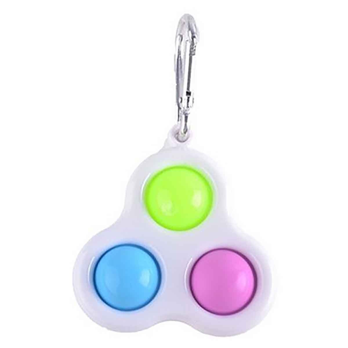 Power Joy Sensory Toy Dimple 3 Pop Key Chain Unisex, 3-4 Years