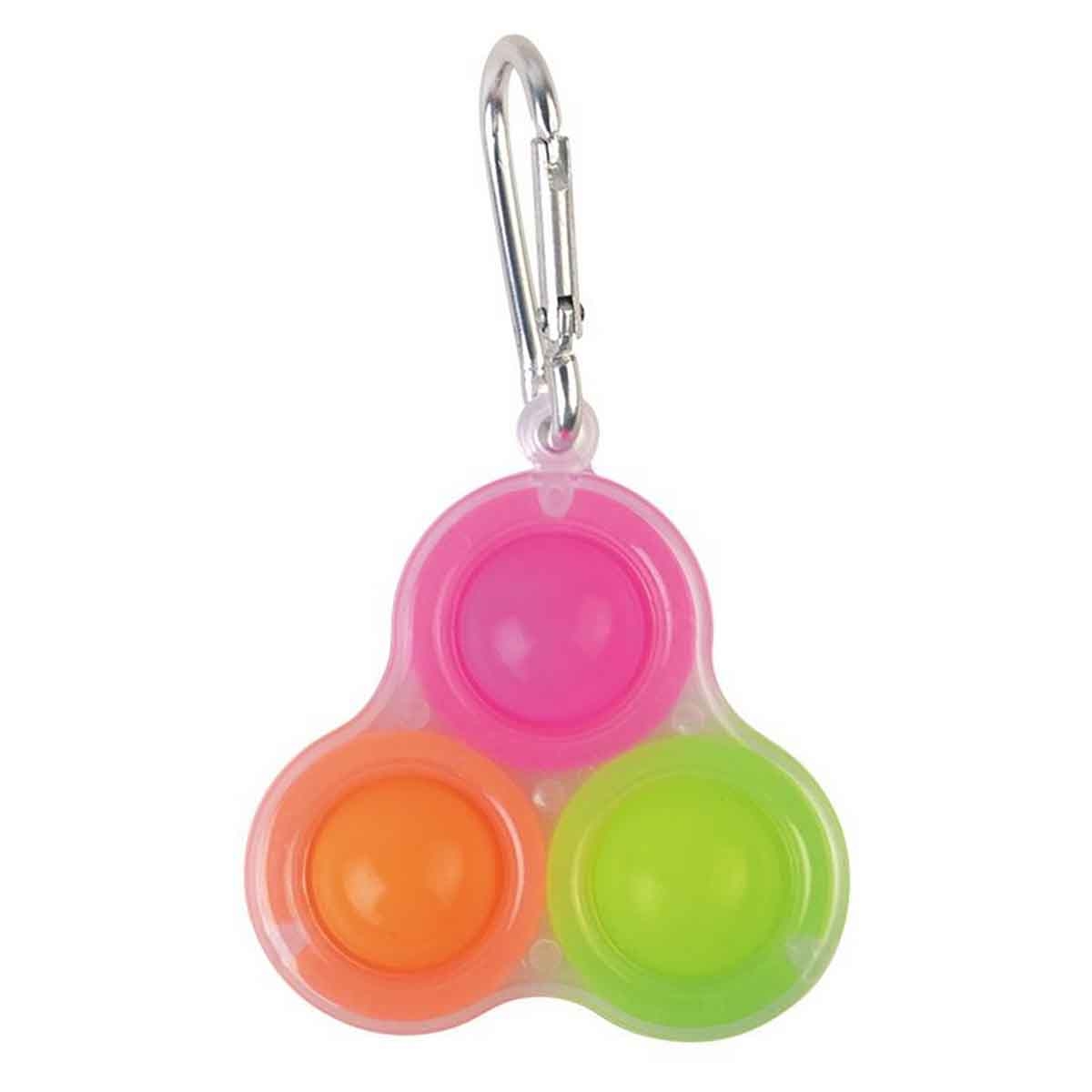 Power Joy Sensory Toy Dimple 3 Pop Key Chain Unisex, 3-4 Years