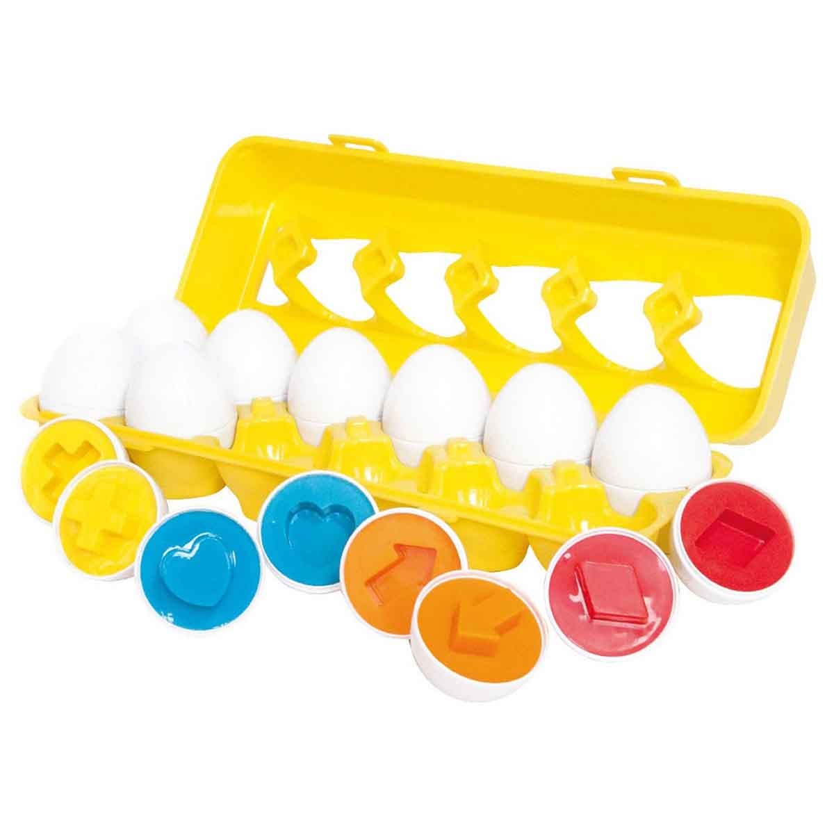 Power Joy 12 Pieces Egg Set Sensory Toy Unisex, 3-4 Years