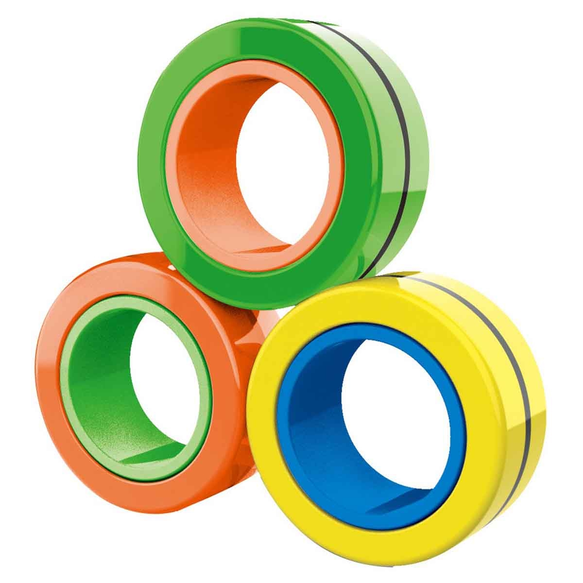 Power Joy Magnetic Rings Sensory Toy Unisex, 3-4 Years, Pack of 3