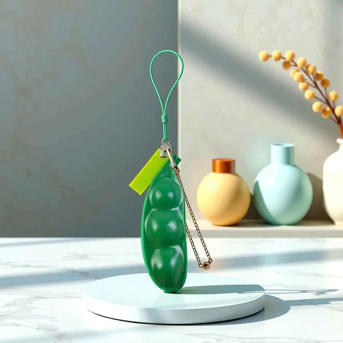 Power Joy Green Squeeze A Bean 2 Pieces Sensory Toy Unisex, 3-4 Years