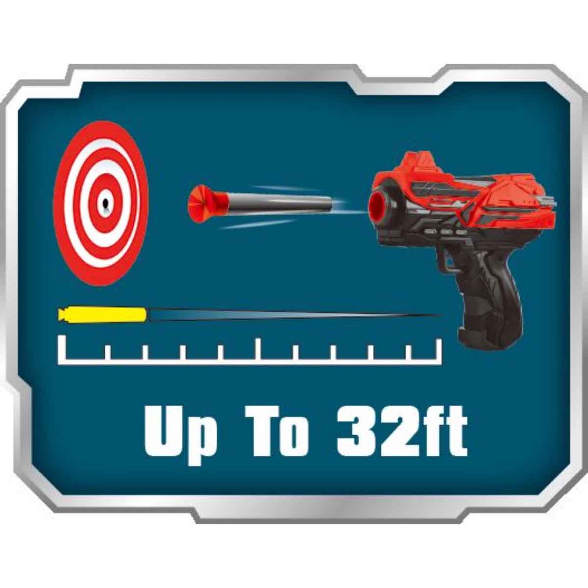 Power Joy Shooterz X-Blaster 1 with 6-Pieces Foam Darts Set Boys, 5-7 Years