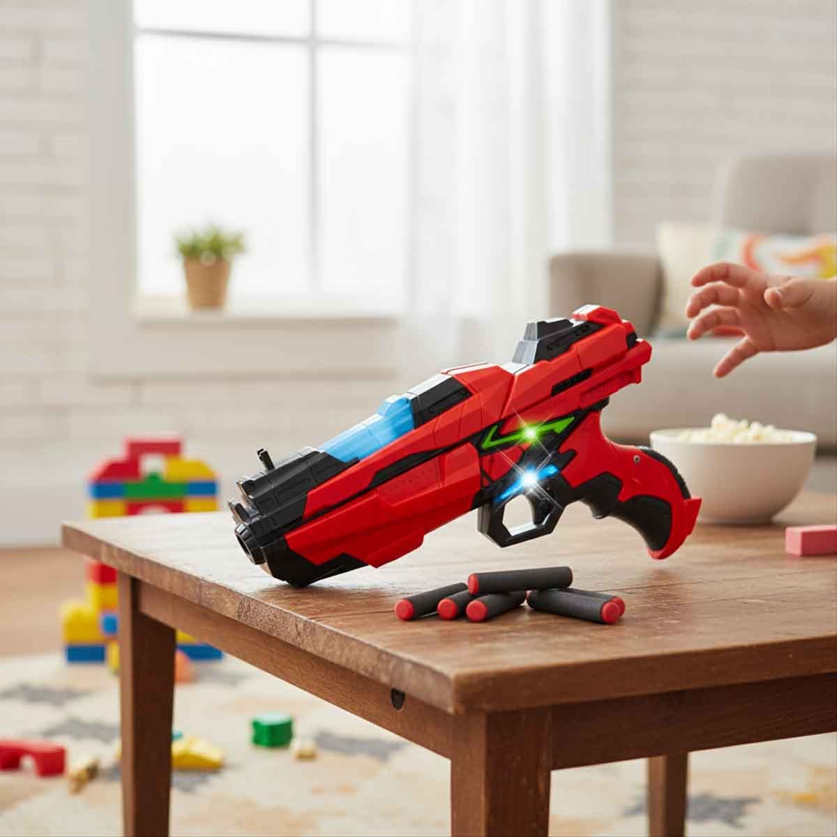 Power Joy Shooterz X Blaster 4 with 6-Pieces Foam Bullets Boys, 5-7 Years