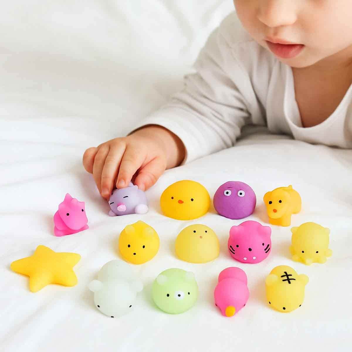 Power Joy Squish Squish Mini 4-in-1 Animal Plushies Unisex, 3-4 Years