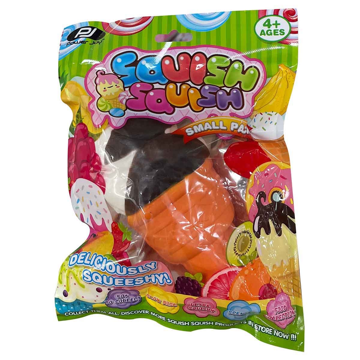 Power Joy Squish Squish Mini Food Assorted Plush Unisex, 3-4 Years